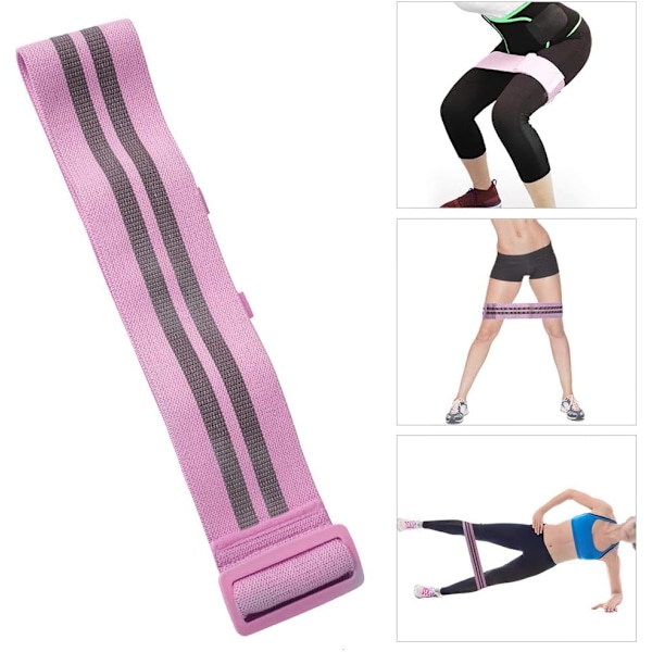 Justerbar Anti-Skrid Hip Øvelsescirkel Yoga Fitness Træning Uniseks (Pink) Pink