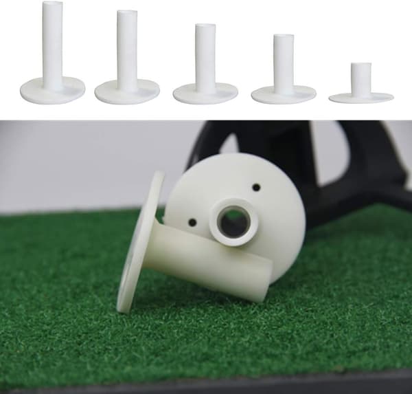 Golf Gummitees Set - 5 Storlekar för Övningsmattor