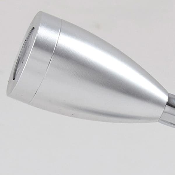 3w Svanehals Led Leselampe Soverom Stue Barnerom Studerom Silver