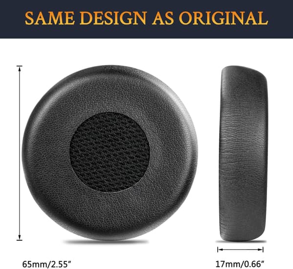 Øreputer for Jabra Evolve 75 75UC 75MS Memory foam øreputer