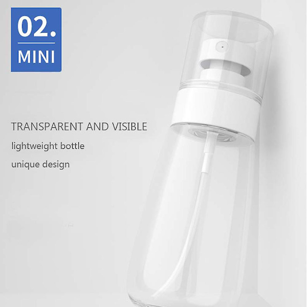 Suihkepullot matkakoko, 5 kpl hienosuihkepullosarja Transparent Pink
