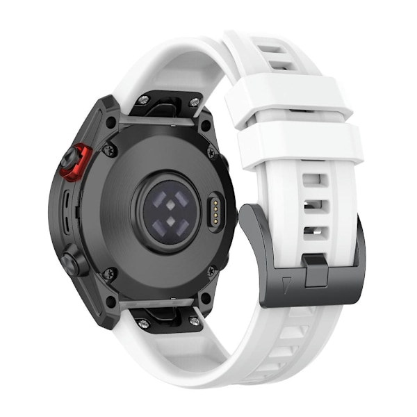 22mm Quick Release Silikone Rem Til Garmin Fenix 7 White