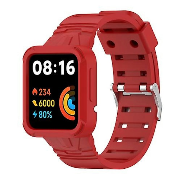 Til Xiaomi Redmi Watch 2 Lite/watch Lite 2/watch Lite/redmi Watch 2/redmi Watch Silicone Integreret Ur Red