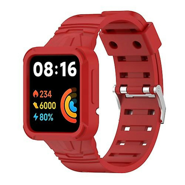 Xiaomi Redmi Watch 2 Lite/watch Lite 2/watch Lite/redmi Watch 2/redmi Watch -integroitu silikoniranneke Red