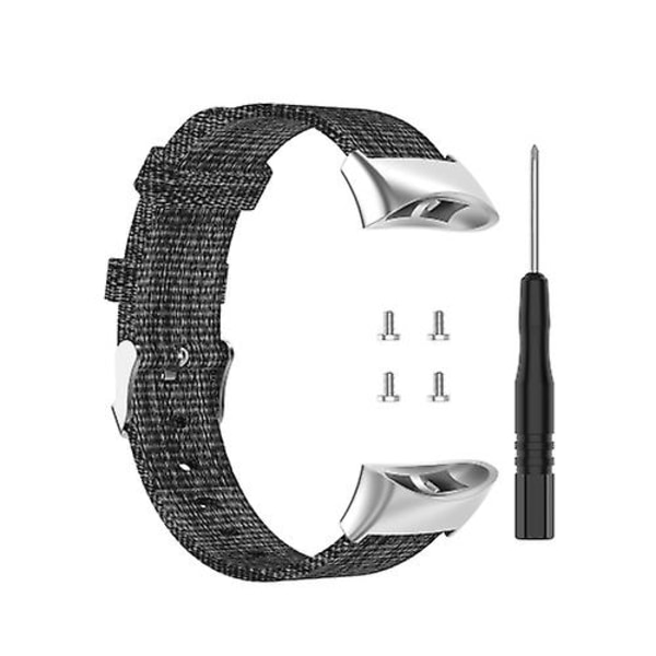 För Garmin Forerunner 45 / 45s / Swim 2 Universal Nylon Canvas Watch Band Grey