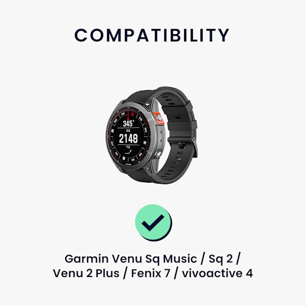 Laddare för Garmin Venu Sq Music Sq 2 Venu 2 Plus Fenix 7 Vivoactive