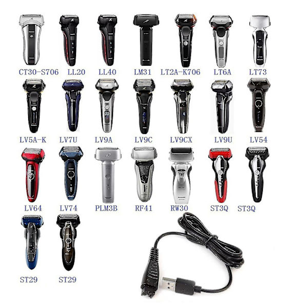 Uudet mallit Usb-laturi Panasonic Re7-87 Acr3 Acr4 Acr5 -sarjan parranajokoneelle Razor-laturille