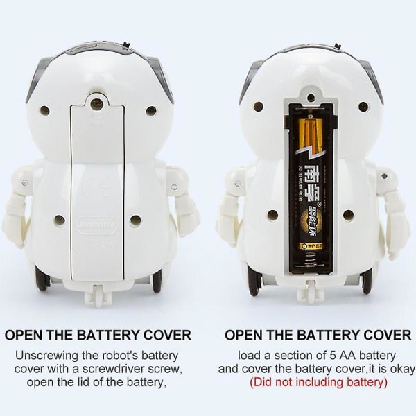 Pocket Rc Robot Prata Interaktiv Dialog Röstigenkänning Spela in Sjunga Dansa Berätta Mini Rc Robotleksaker Present, rosa Jiujiuso