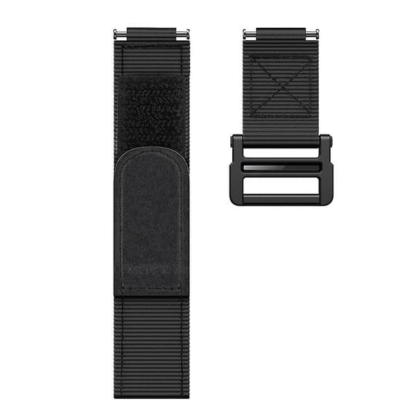 For Garmin Forerunner 735xt Hook And Loop Festener Nylon Watch Band Black