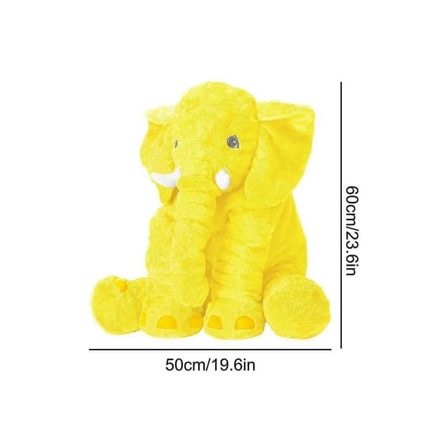 Super blød stor 40cm elefant plysdyr bamse til piger drenge børn Gr Yellow