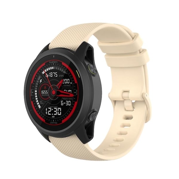 Til Garmin Forerunner 745 Small Grid Quick Release Urrem med skruetrækker Beige