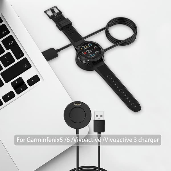 Laddare för Garmin Fenix 6 Fenix 6S Fenix 5 Laddningsdocka Data Sync Laddningskabel