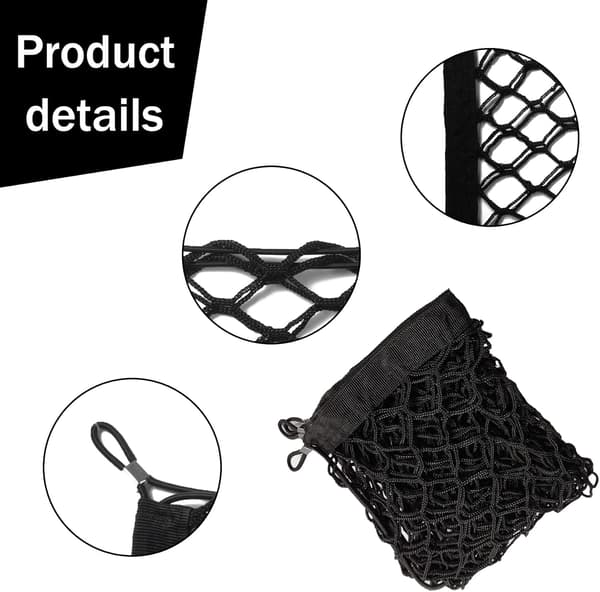 2 Pakker Heavy Duty Cargo Net Strækbar. Justerbar Elastisk Bagagerum