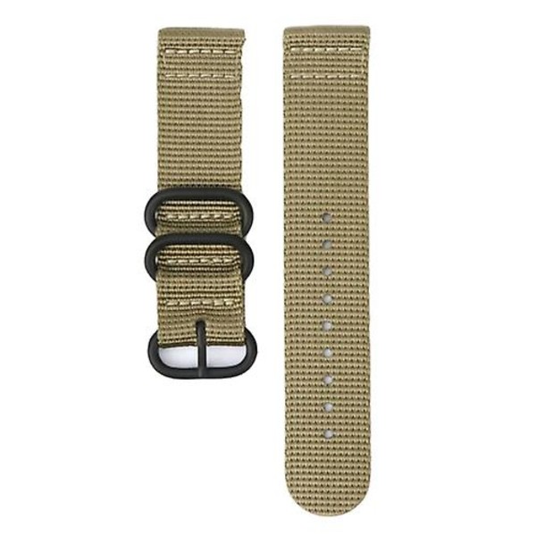 Til Suunto 7 Tre-rings stålspænde Nylon urrem Khaki