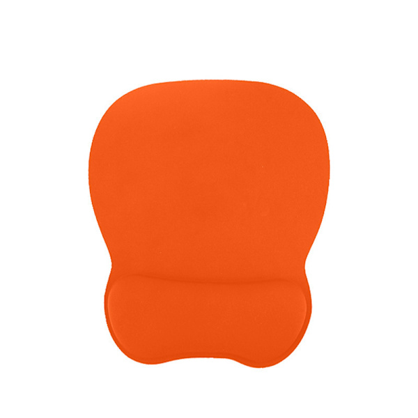 Skridsikker ergonomisk musemåtte med håndledsstøtte (orange)