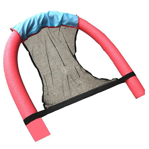 Vattenhängmatta Recliner Uppblåsbar Flytande Simmadrass Pool Party Leksak Lounge Säng för Simning Luftmadrasser Red