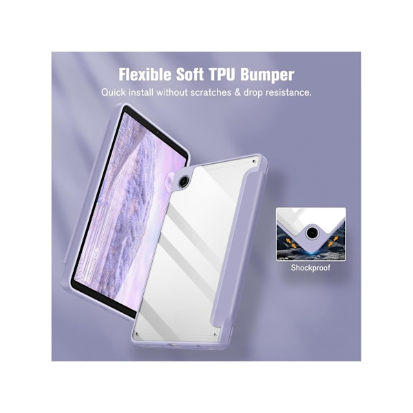 Fodral för Samsung Galaxy Tab S9 Plus/S9 Fe Plus 2023 (Lavendel)