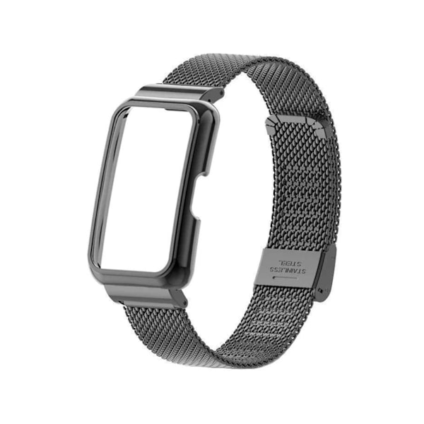Pakke 360 Fleksibelt Stålnett Armbåndsdeksel for Huawei Strap 9 Svart