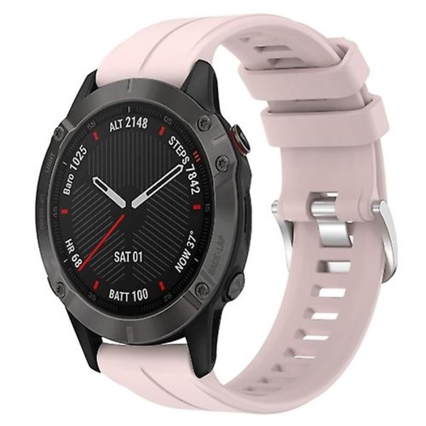 För Garmin Fenix ​​6 Sapphire Gps 22mm enfärgad watch Pink