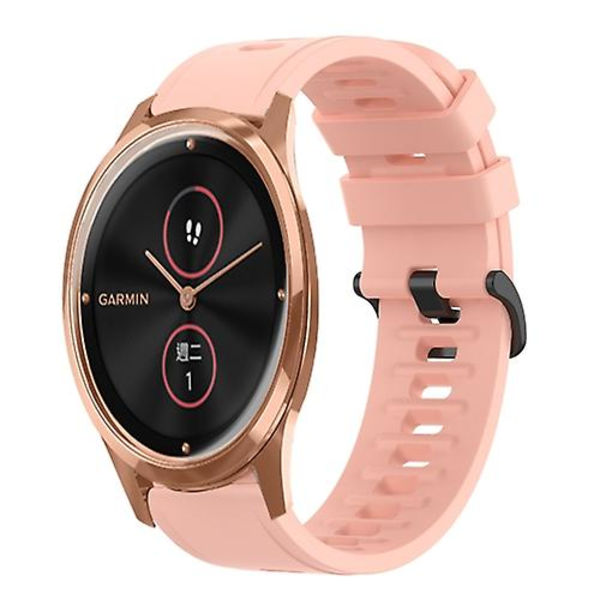 För Garminmove Luxe 20 mm enfärgad mjukt watch Pink