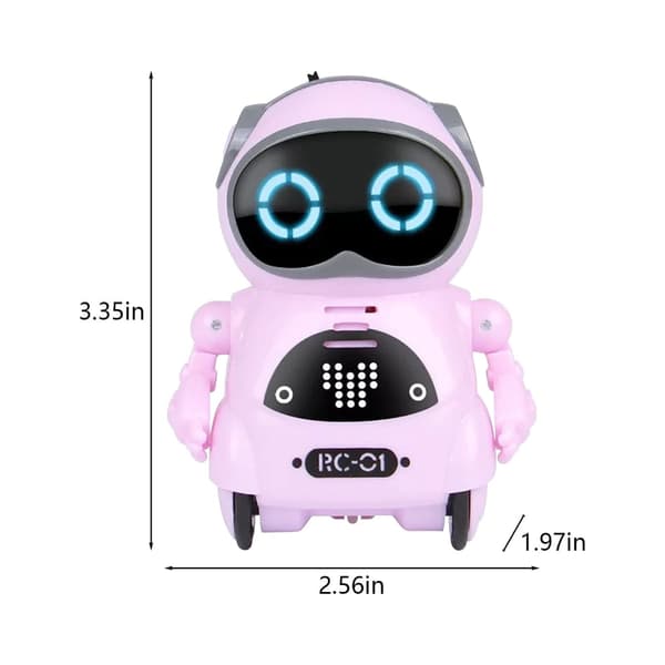 Fickrobot RC Robot Talking Interactive Dialogue Voice Recognitions Record Singing Dancing Pink