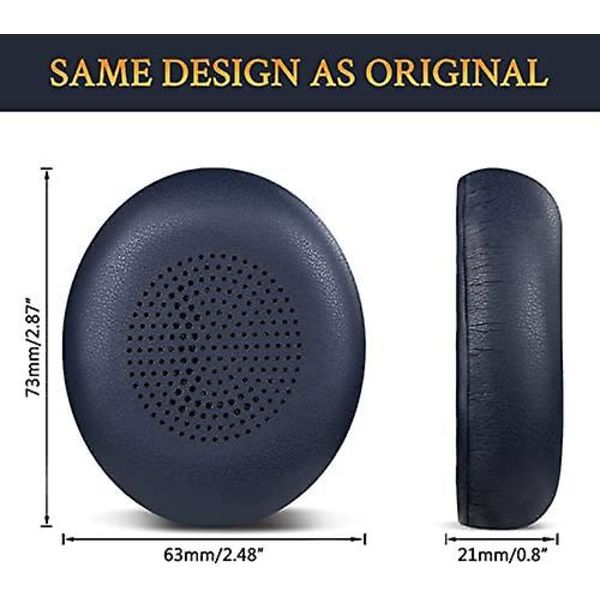 Udskiftning af ørepuder til Jabra Evolve2 65 (65ms 65uc Usb)/evolve2 40 (40uc 40ms Usb)/elite 45h trådløst on-ear headset Navy Blue