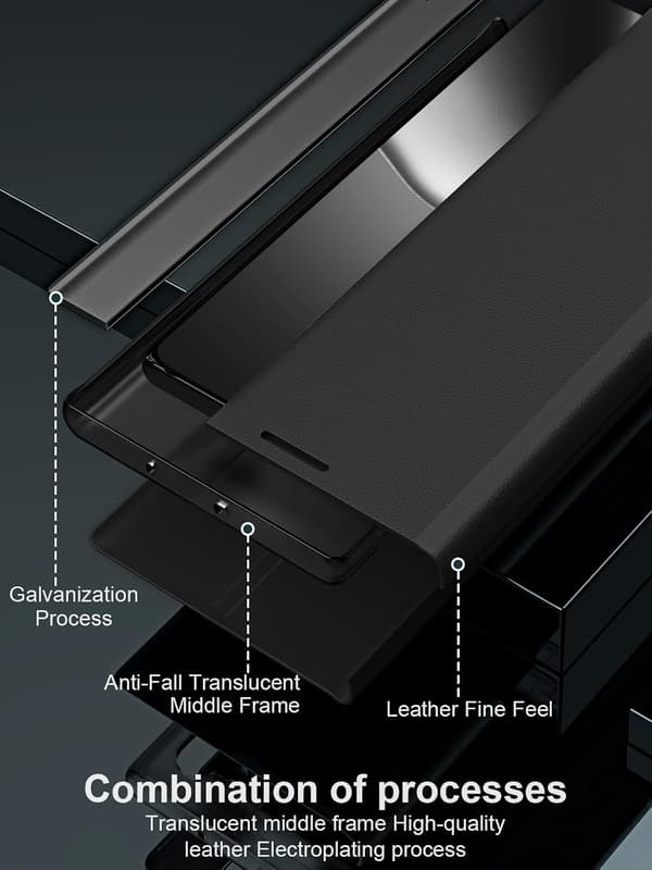 Etui til Samsung Galaxy S26, flip cover PU-læder (lyseblå)