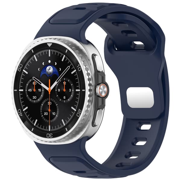 Rem for Samsung Galaxy Watch 8/Watch 8 Classic Solid fargerem (Midnattsblå)