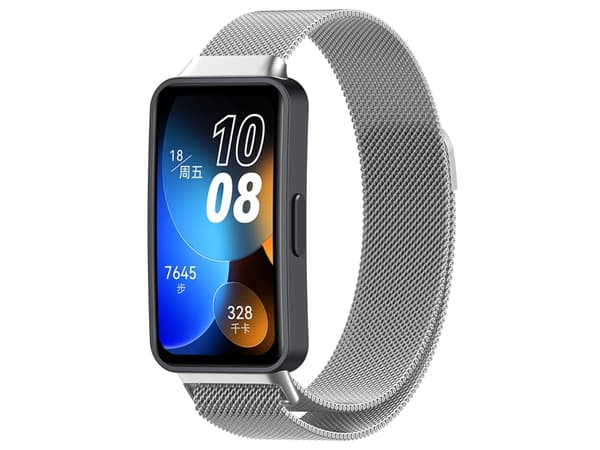 Smartwatch-rem for Huawei Strap 8 i Milanese-metall (Sølv)