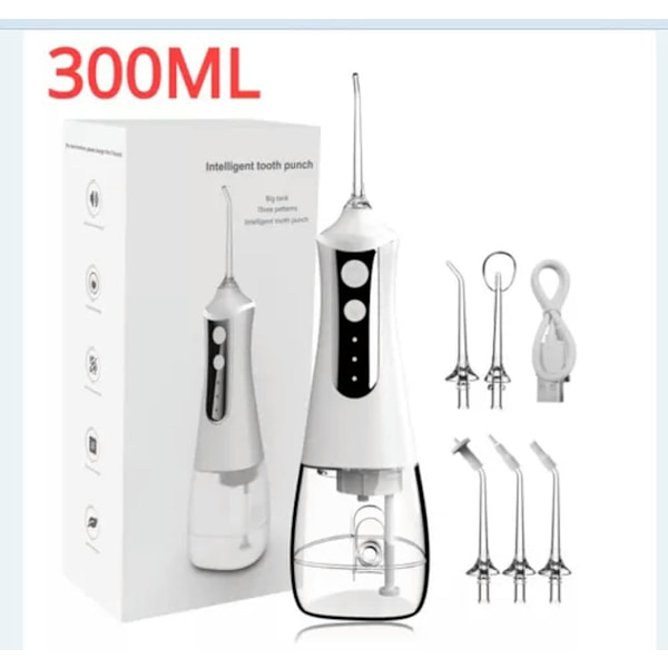 Oral Irrigator Bärbar Dental Vattenstråle 310Ml L10 Vit