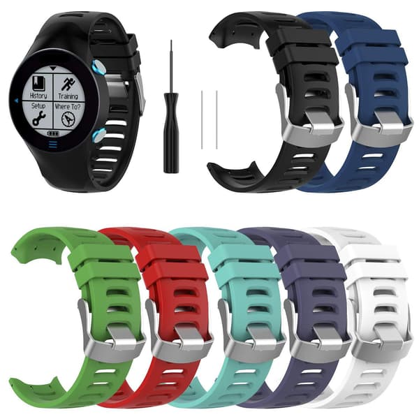 Rem til Garmin Forerunner 610 Åndbar silikonerem (grøn)