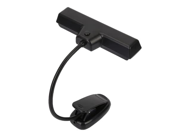 Klipslampe for Notenstativ, Svart -