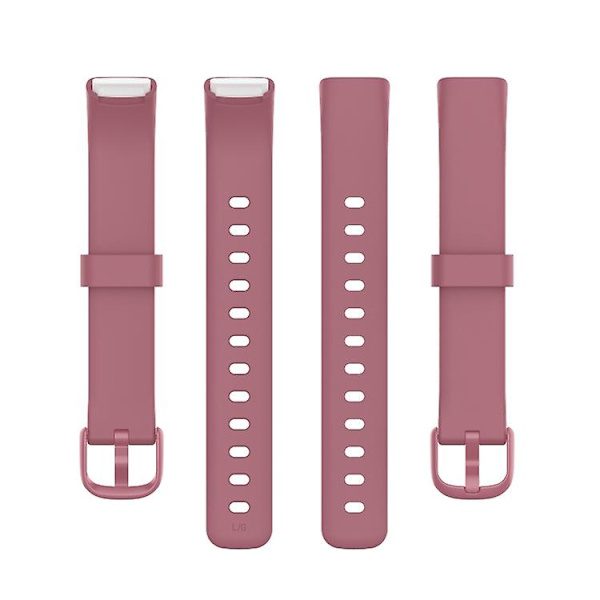 Til Fitbit Luxe Silicone Color Buckle Watch Band Pink