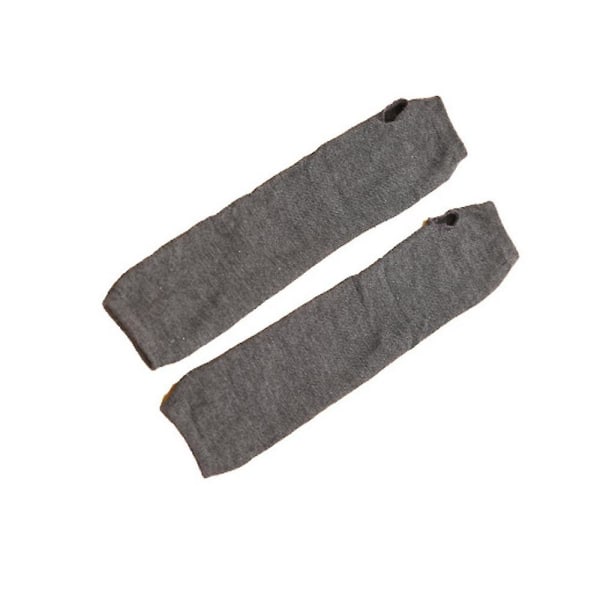 Kvinner vinterarmvarmere hansker Cashmere fingerløse lange hansker Solid varm gave Dark Gray