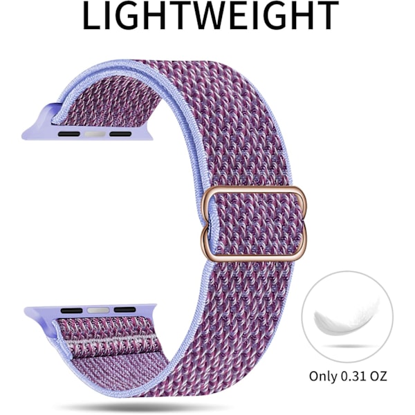 Elastisk Solo Loop-reim kompatibel med Apple Watch-reimer 1 38mm/40mm/41mm