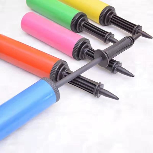 2-pack, manuell ballongpump, slumpmässig färg