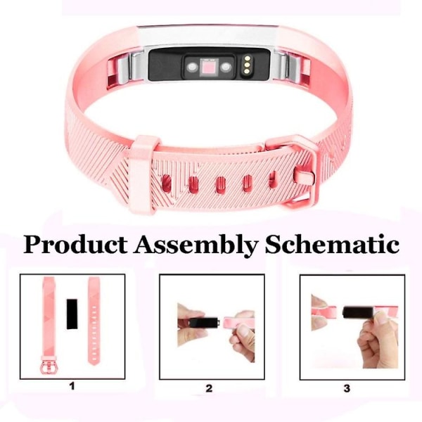 För Fitbit Alta / Alta Hr watch i metall i watch Rose Gold