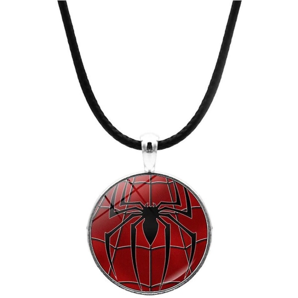 Spiderman hänge halsband män läder The Avengers smycken hänge för barn