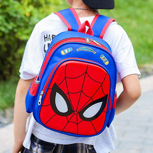 Taaperoille Lapsille Pojat Spiderman Reppu Säädettävä Olkahihna Koulureput Rentti Reppu D