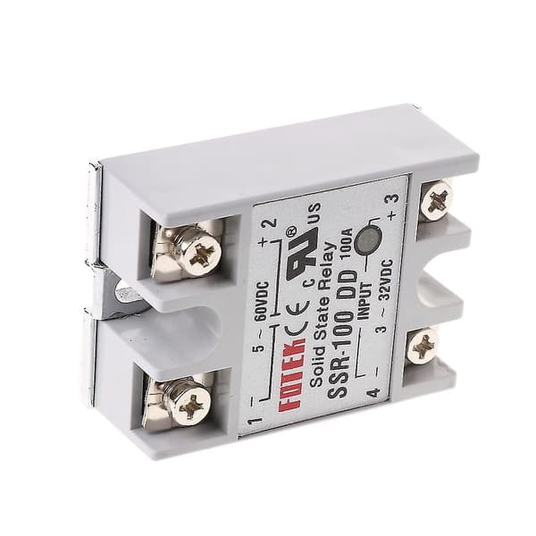 Ssr-100 Dd Solid State Relay Module 100a 3-32v DC-inngang 5-60v DC-utgangsrelé