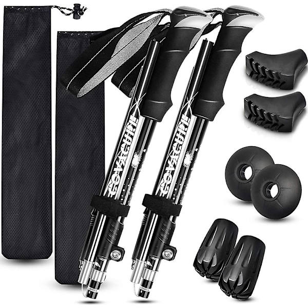 2stk trekkingstaver Sammenleggbare turstaver - trekkingstaver