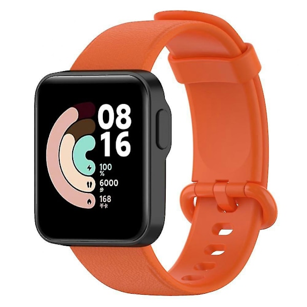 Klokkestropp for Xiaomi Mi Watch Lite - Remstropp i silikon for Redmi Watch 2 Lite Orange
