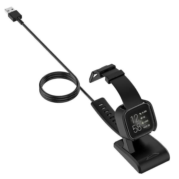 Usb-opladningskabel-dockingstation til Fitbit Versa 2 erstatnings opladerstativ