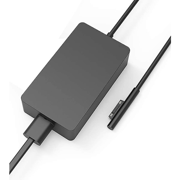 44w 15v 2.58a power för Microsoft Surface Pro 7/6/5/4/3 modell 1796 med USB port och förlängningssladd