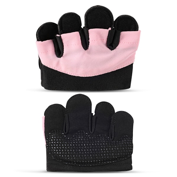 Fire fingre handsker silikone anti-slip vægtstang halvfinger handsker