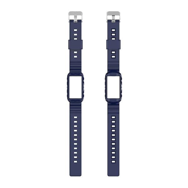 Til Fitbit Charge 5 Silicone One Body Armor urbånd Navy Blue