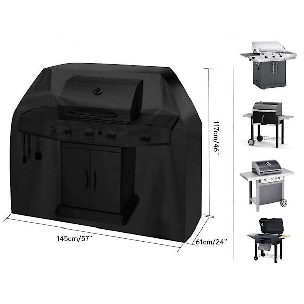 Grillovertræk Vejrbestandigt grillovertræk Højtydende gasgrillovertræk Stof Vind- og Uv-beskyttelsesovertræk Gasgrillovertræk