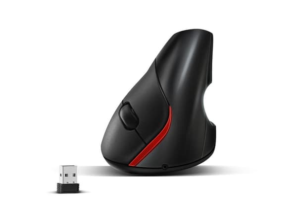 Langaton Ergonominen Pystyhiiri Musta