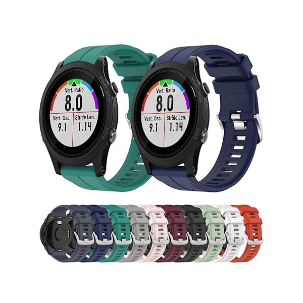 Hihna Garmin Approach S62 22Mm Silikoni Urheilukellohihna Vaaleanpunainen