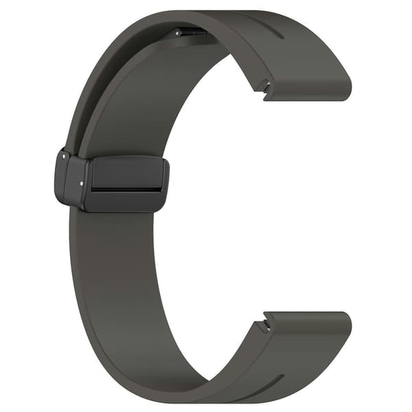 Sort spænde 22mm silikone urrem til Garmin Fenix 7/forerunner 965/955/945/935 Space Grey